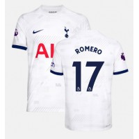 Camisa de Futebol Tottenham Hotspur Cristian Romero #17 Equipamento Principal 2023-24 Manga Curta